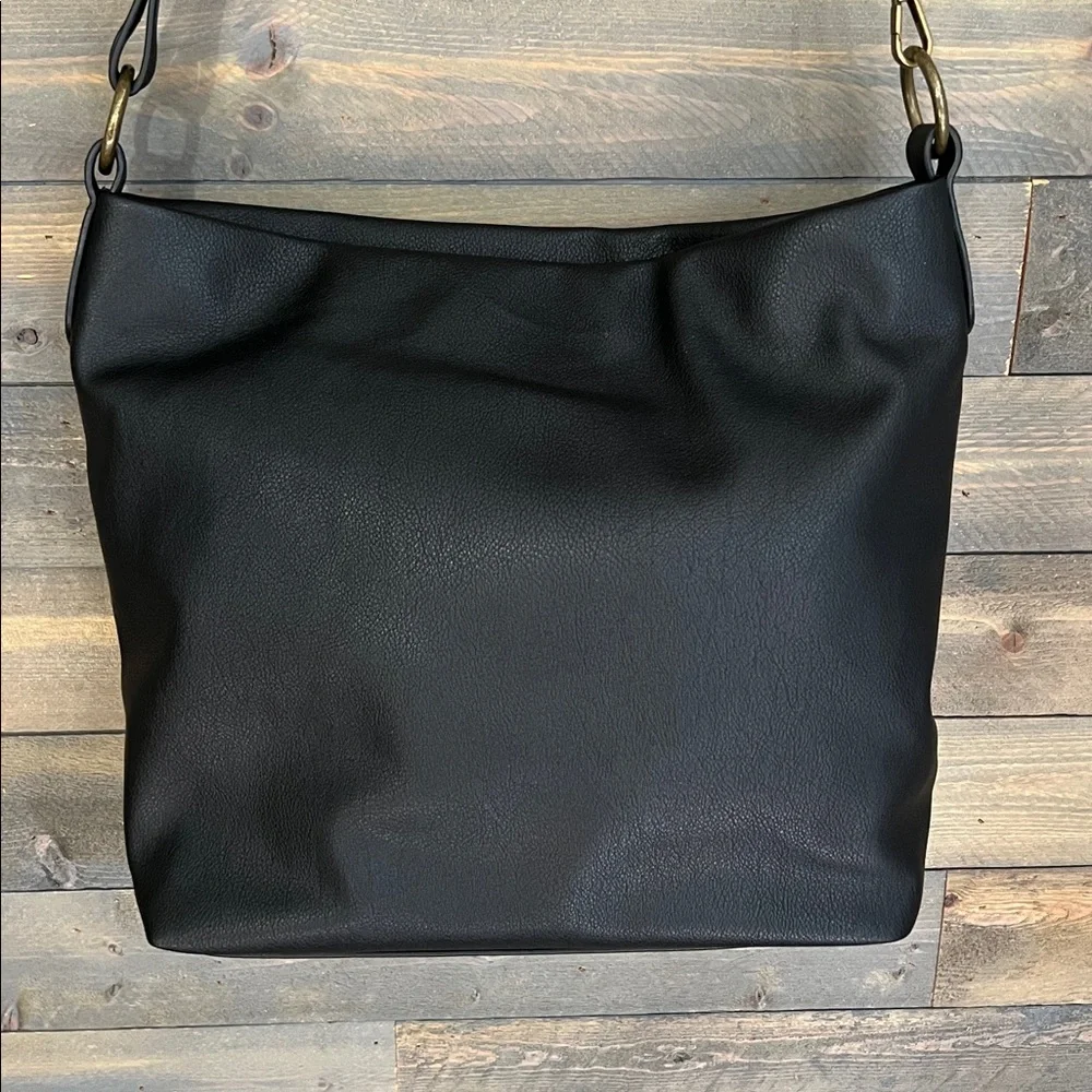 New Style & Co Hudsonn Convertible Hobo Bag in Black